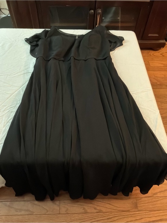 Azazie Dresses & Skirts - Azazie Black Flowing Wedding bridesmaid Dress